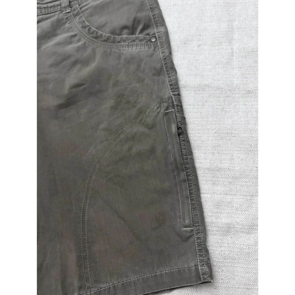 Kuhl Vintage Patina Dye Hiking Shorts Men's 34 Brown Outdoor Trail Casual